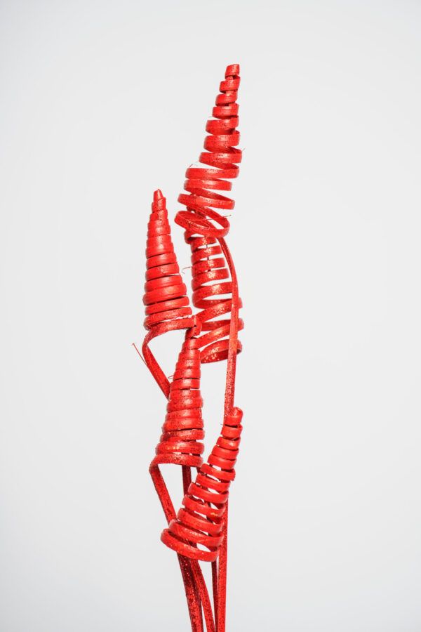 Molho de Cane Cone Natural Vermelho para uma Decoração Vibrante